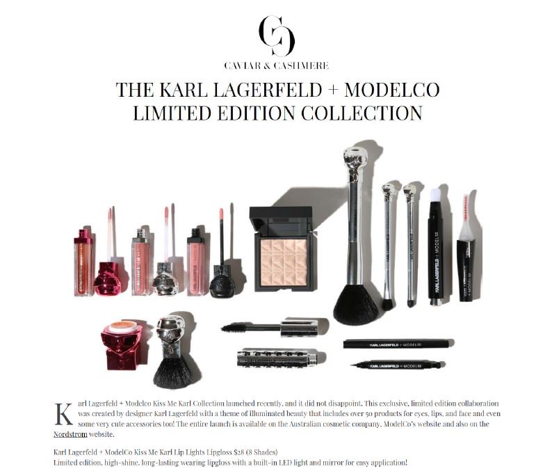 Thank you @Caviar_Cashmere for the great story. Read the full story at
caviarandcashmere.com/karl-lagerfeld… 
Shop the KARL LAGERFELD + MODELCO Collection now at modelcocosmetics.com/karl-lagerfeld/