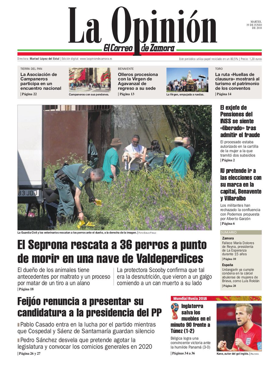 Conoce los principales titulares del martes con nuestra portada de #Zamora