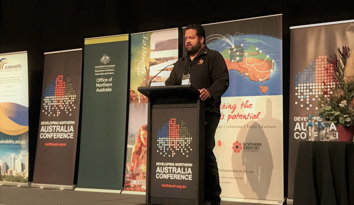 pmc_gov_au's tweet photo. The Developing Northern Australia Conference #DEVNTH18 is on. Nigel Browne from the Ministerial Forum’s Indigenous Reference Group said full participation of Aboriginal &amp; Torres Strait Islander Australians is key to the region’s economic development https://t.co/Gx4vaMXzDp https://t.co/4ESGA7l6Xy