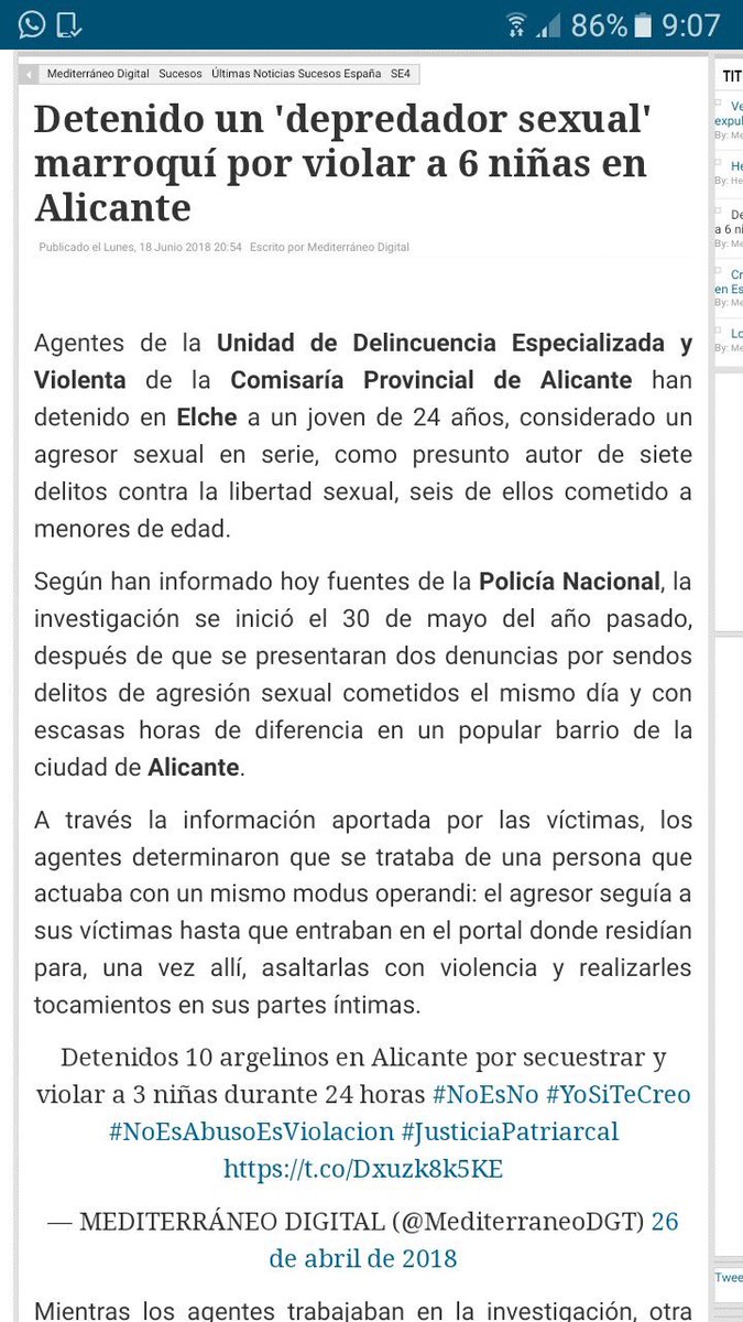 No es La Manada, sino otro violador marroquí. Cuenten los minutos de cobertura televisiva. Vía <a href="/Diego50004Spain/">Diego Miranda</a>