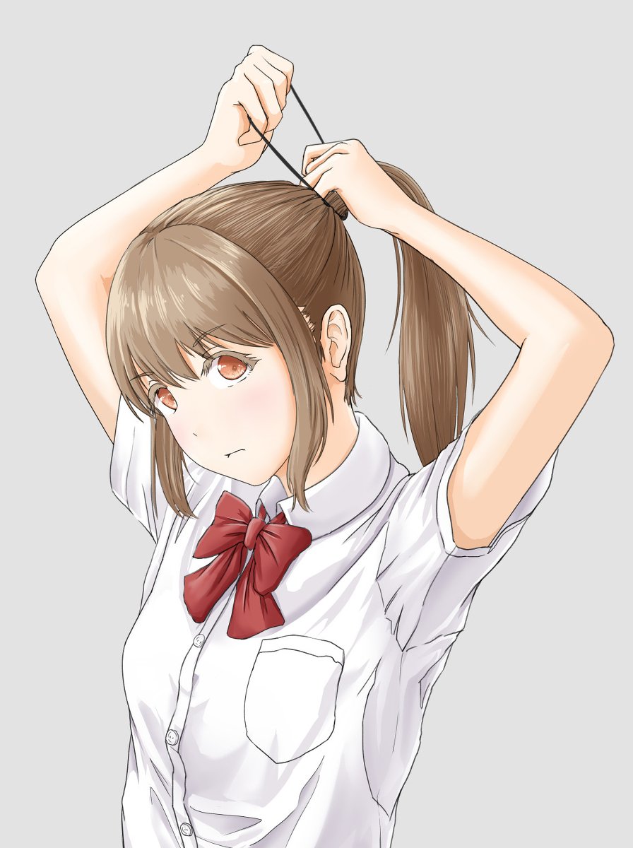 ここ 髪を結ぶ オリジナル 女の子 創作 制服 茶髪 ポニーテール T Co Ltk7lg1gh9 ここ 髪を結ぶ オリジナル 女の子 創作 制服 茶髪 ポニーテール T Co Ltk7lg1gh9