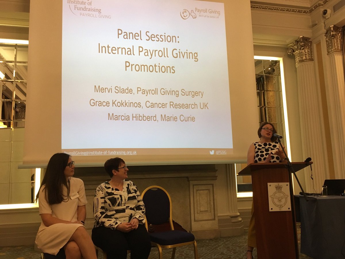 Running an internal #payrollgiving promotion is the best way to understand how the scheme works so you can effectively sell it to corporate partners #iofconference #giveasyouearn #charities