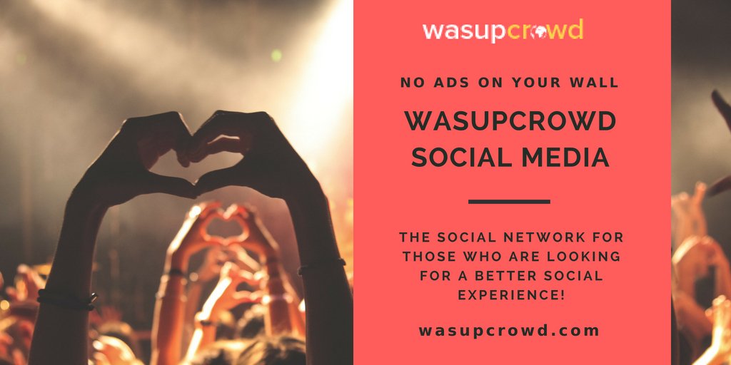 WasUpCrowd's tweet image. Download WasupCrowd social media app for better conversation, we have created the app and we solve all issue like No Ads on your wall, No garbage on your wall, No sponsored post on your wall, and No fake news on your wall. #BestSocialMediaApp #WasupCrowd #FacebookCompetitor