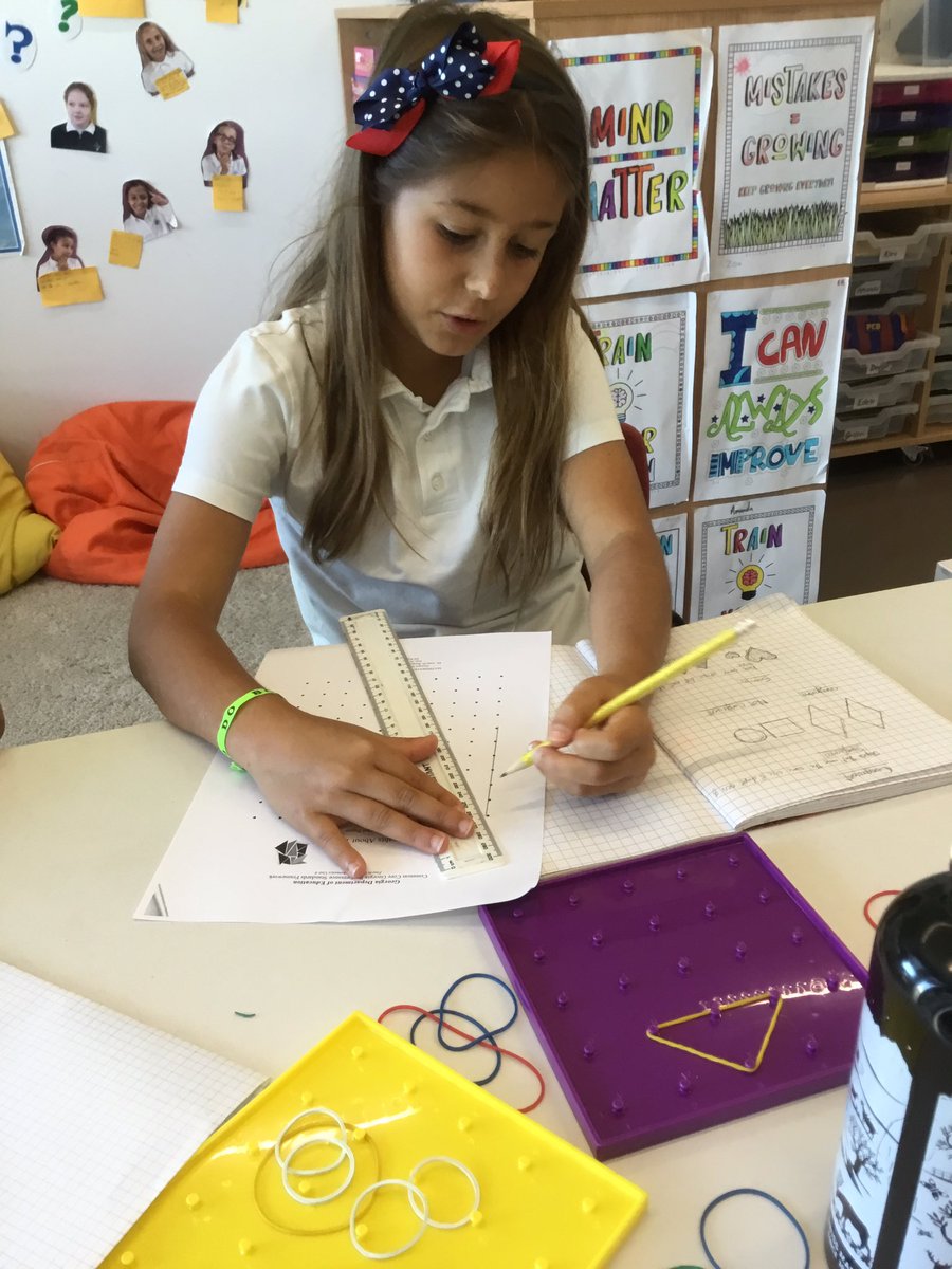 gwasgrade4's tweet photo. @gwasgrade4 is very focused on categorizing triangles by right, obtuse or acute angles and by side with scalene, isosceles or equilateral triangles in our Geometry Unit in Math. Challenge question: Can you make a triangle with 2 right angles? ... @GWASwitzerland https://t.co/dDVosX41pc