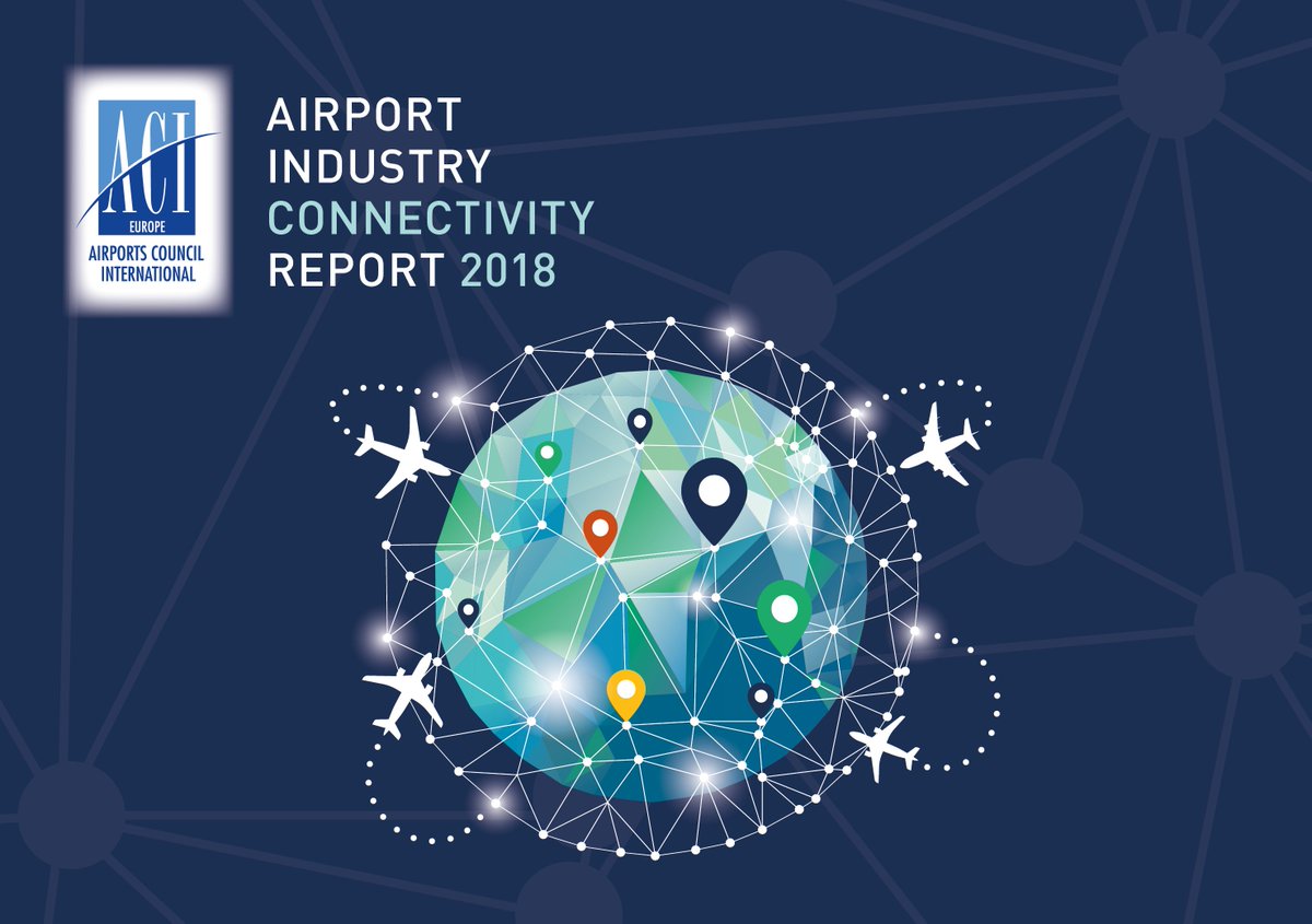ACI_EUROPE's tweet photo. Our DG just announced it: 
the new @ACI_EUROPE Connectivity Report is out! Get your digital copy here: https://t.co/5U7OjUGEgj
#aciBrussels #WAGA2018 https://t.co/GyW9MTS9gm