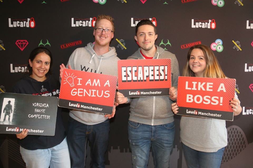 team_outta_time's tweet photo. We escaped Virginia House @LucardoER with 21:01 left on the clock 🙌🏻 
#EscapeGames #manchester #escaperooms #lucardo #detectives https://t.co/cpinlopJVQ