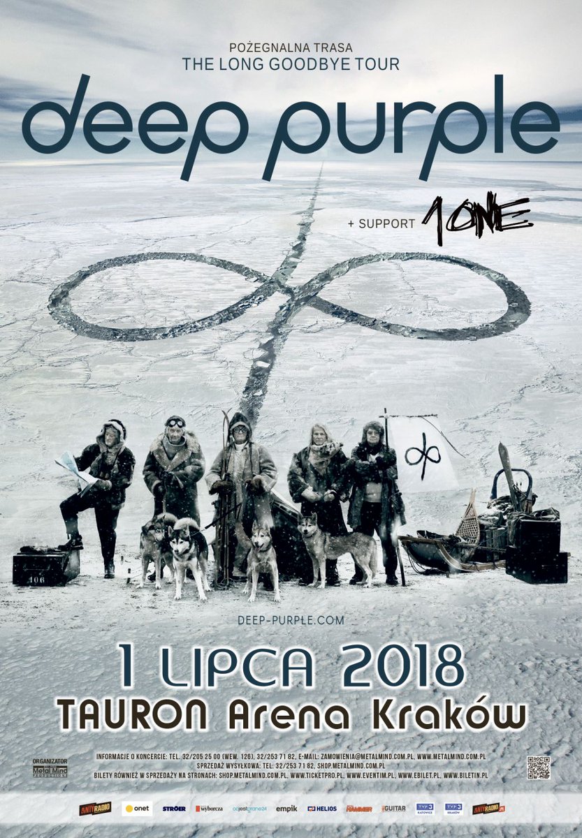 MetalMindProd's tweet image. Już 1 lipca zespół @_DeepPurple wystąpi w Polsce w ramach pożegnalnej trasy, koncert ten odbędzie się w @TAURONArenaKrk . Jako support zagra polska formacja #1ONE 🤘