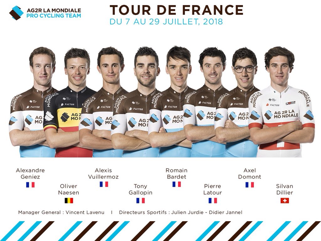 Très heureux d'en être ! Un bien beau mois de juillet s'annonce avec cette belle équipe ! 🤗 #TDF2018