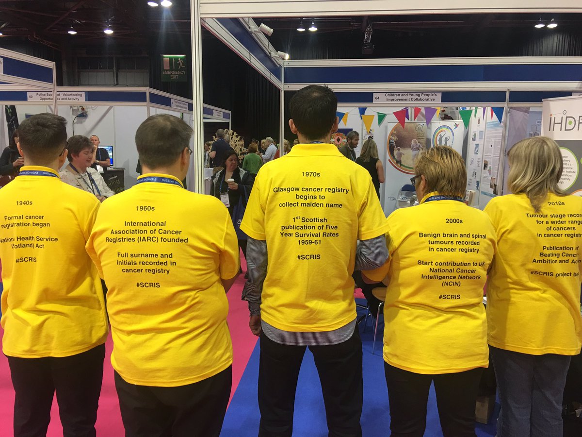 SG_PrimaryCare's tweet image. #SCRIS team @NHSNSS stand 61 showing off cancer stats #NHSScot18