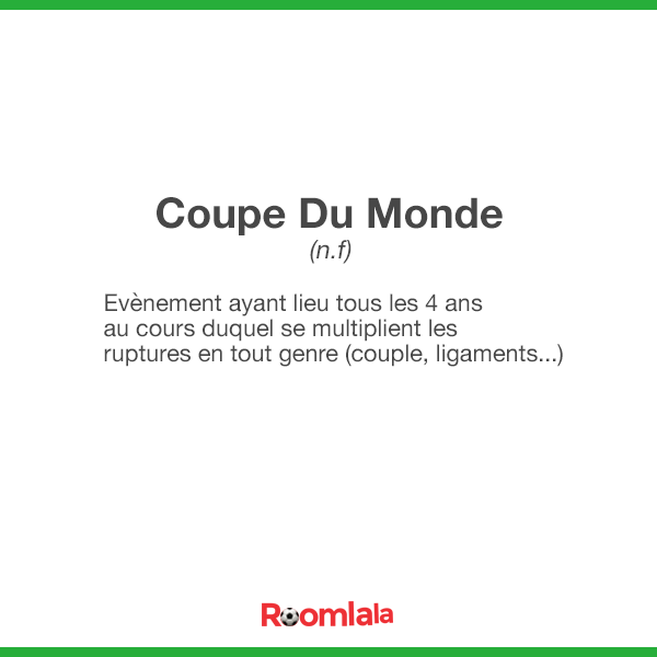 On vous aura prévenu 😉 #CoupeDuMonde2018 
________________
➡️ Venez nous rendre visite sur Roomlala: bit.ly/siteRoomlala