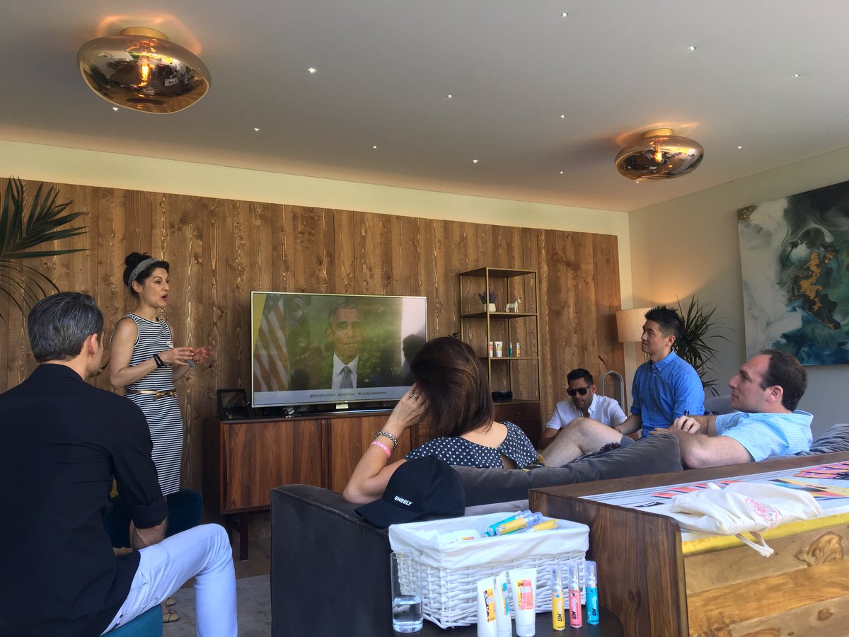diane_perlman's tweet photo. 1st #UnrulyFututeHome tour of the day! #LaddersNotAdders #CannesLions2018 @unrulyco @elenacorchero @sigosling https://t.co/Sbp89ZdLg5