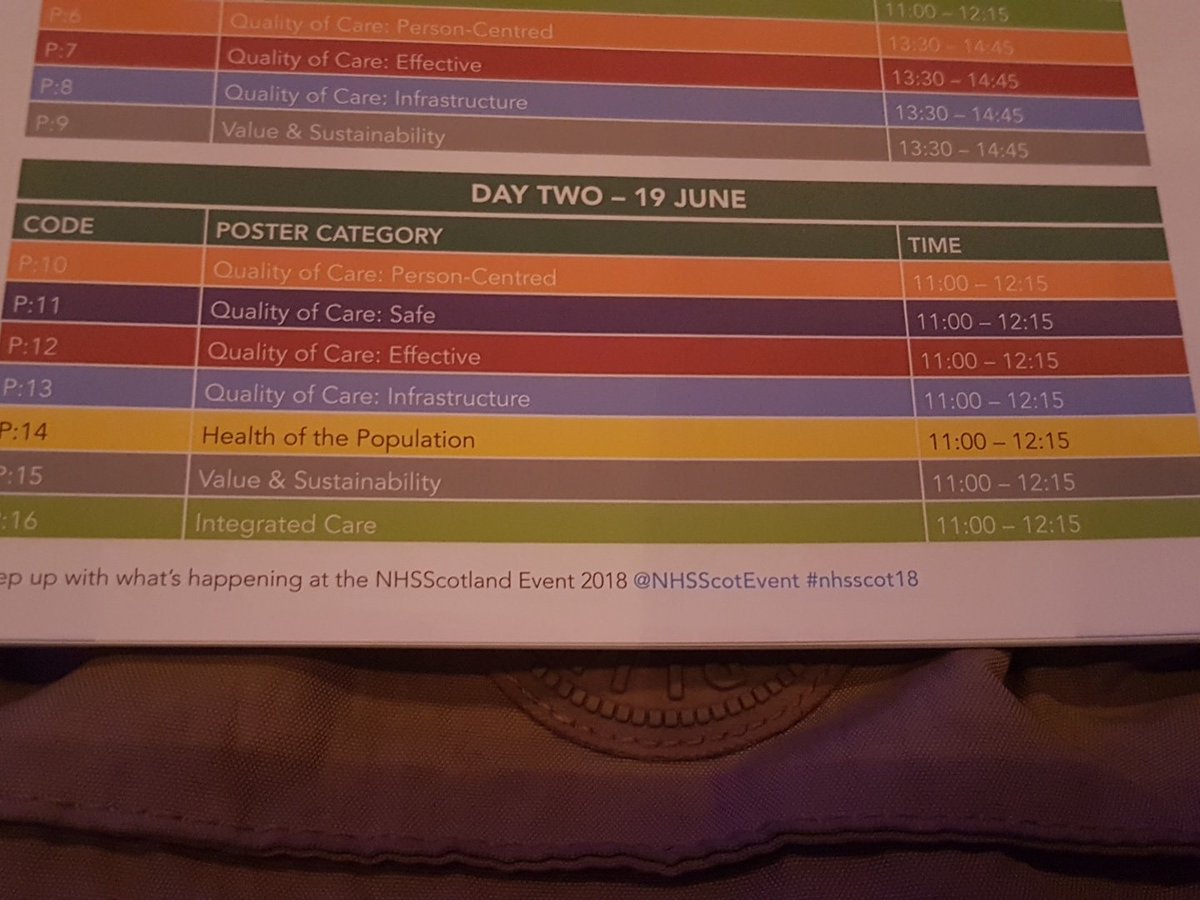 BernieMcCulloch's tweet image. Had a stroll around the posters this am -it struck me that the recurring words are COLLABORATION, INVOLVING PEOPLE, QUALITY IMPROVEMENT, INTEGRATION 
Proud to be part of this culture shift #NHSScot18 @nhs70 #spsp10 @PAG1962 @ihubscot