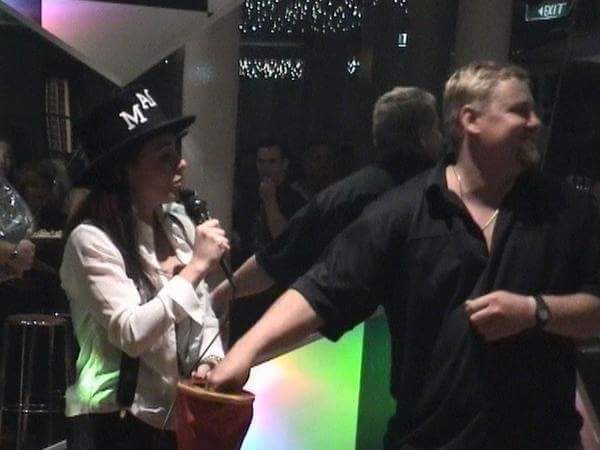 CMarieMagic's tweet image. On stage, at an opening day, at the Italian Forum.