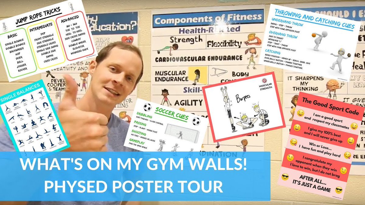 thepespecialist's tweet photo. Here's a Personal Tour of every sing Visual and Poster on my Gym Walls! 
Hope it's helpful:  https://t.co/dyfNZuEipw

#physed #pegeeks #pe #peteacher #physicaleducation #elempe https://t.co/5HwkUsBnXi