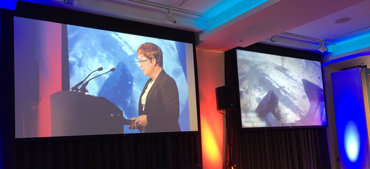 NDAgovuk's tweet photo. Guests at #DECOM2018 heard from Ciara who shared a clip of inside waste skips @SellafieldLtd https://t.co/RUG65yniO0