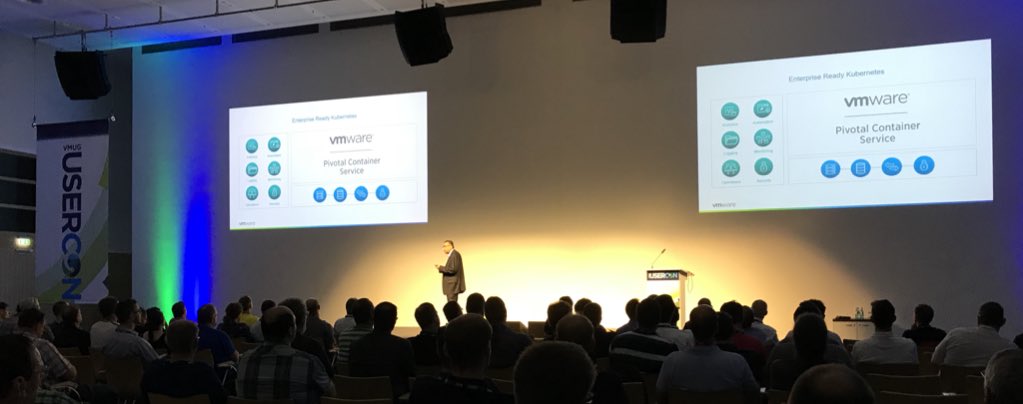 bbrundert's tweet image. VMware Pivotal Container Service (PKS) enables you to run Enterprise-grade Kubernetes! @raghuraghuram at #DEVMUG @cloudnativeapps - learn more in my breakout session at 14:30! @MyVMUG