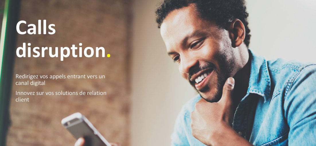 TSCDigitalFr's tweet photo. Place à la dernière nouveauté -> #CallsDisruption un partenariat inédit avec #Facebook pour renvoyer un appel client vers #Messenger ✌🏼
#CXPARIS #CXDay #RClient https://t.co/4fmJIs0rTm