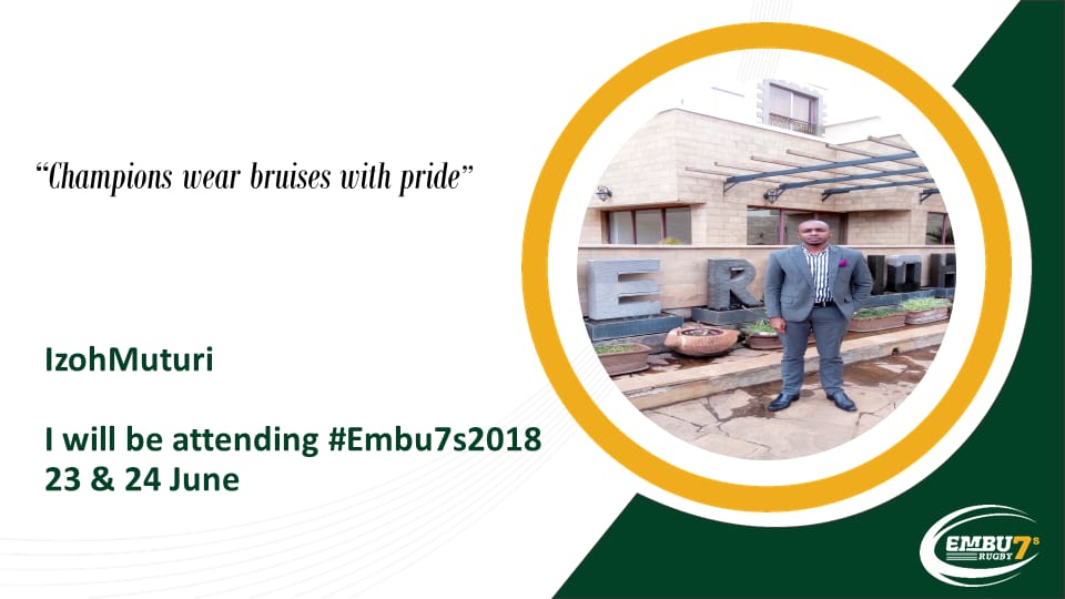 izomuturi's tweet photo. Join me, Izoh Muturi for Embu7s 2018 this coming weeknend for some thrilling Rugby action.
Venue: Embu Moi Stadium
@shikohmwahny @fundipk @MariguKaranja @EmbuRugby @embu7s @ChristabelNgari @MwalimChurchill @Erik_Njiru @CarolRadull
#TwendeEmbu7s
#TujazeUwanja
#Embu7s2018 https://t.co/NOF1vVNfQT