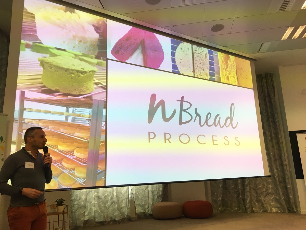 olivier_frey's tweet photo. Pitch de #Nbreadprocess qui a créé une technologie permettant de valoriser les coproduits #proteat https://t.co/ThgzZ9wPDF