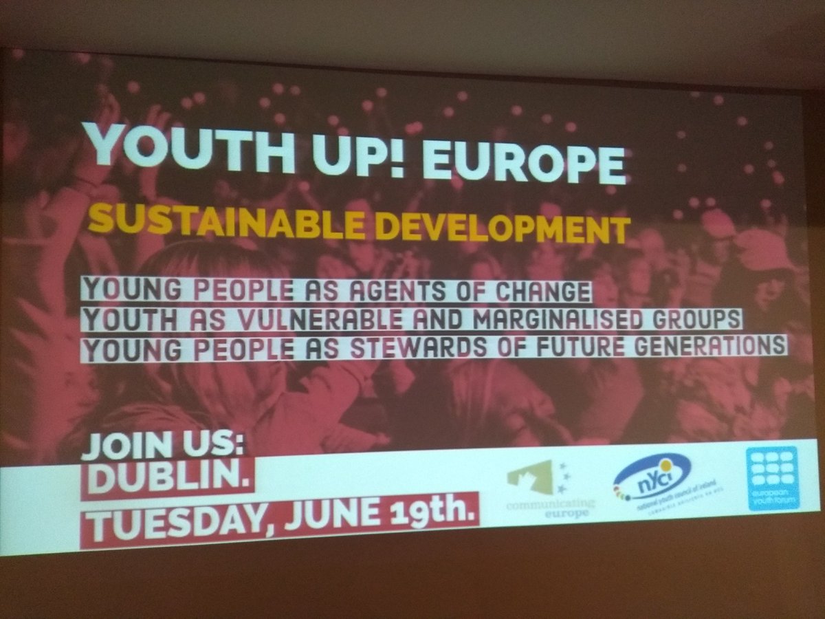 youthup_eu's tweet image. Excited that #Youthup Europe event towards achieving sustainable development in the #EU is about to start. We @Youth_Forum are here in Dublin with @nycinews to listen to young people's ideas for our #EP2019 elections campaign!