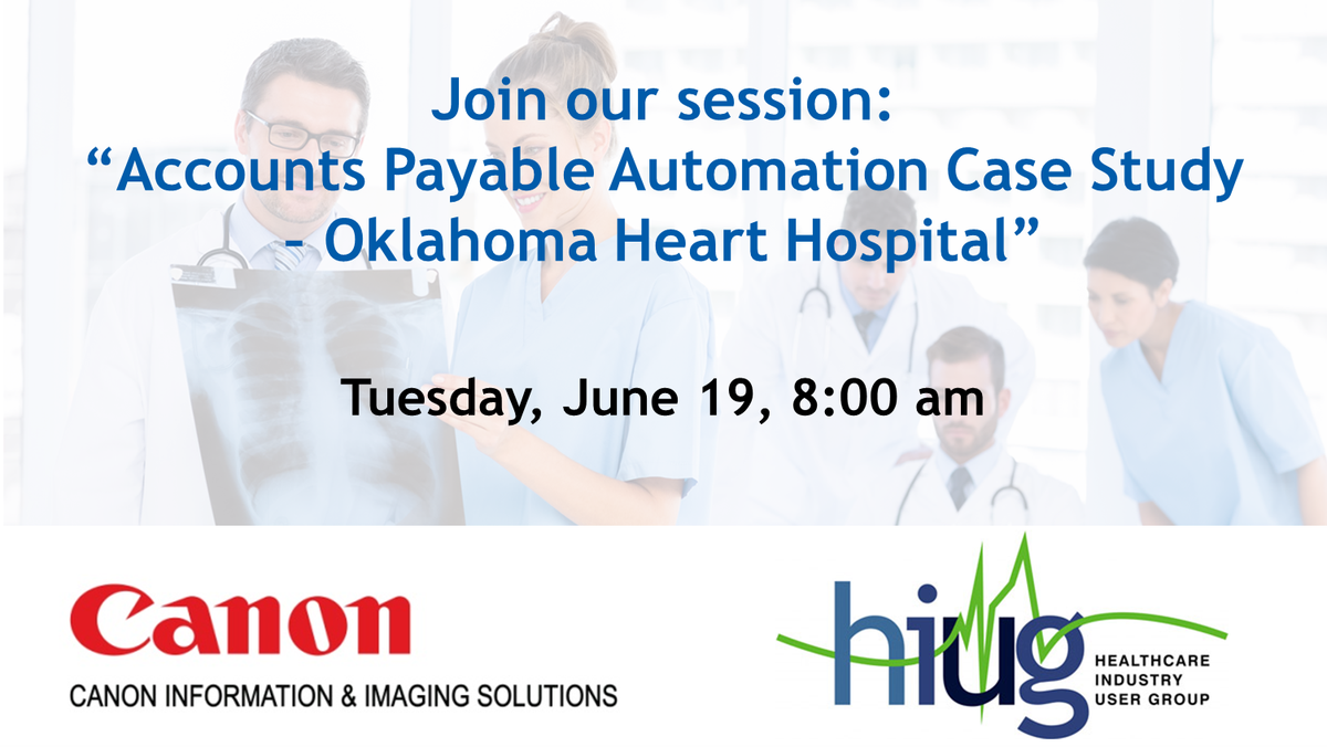 CanonUSABiz's tweet photo. We are at @HIUG_Interact showcasing #AccountsPayable automation solutions that enable control of #FinanceOperations. Join our session #interact18 #peoplesoft https://t.co/OAYAEKvkPG