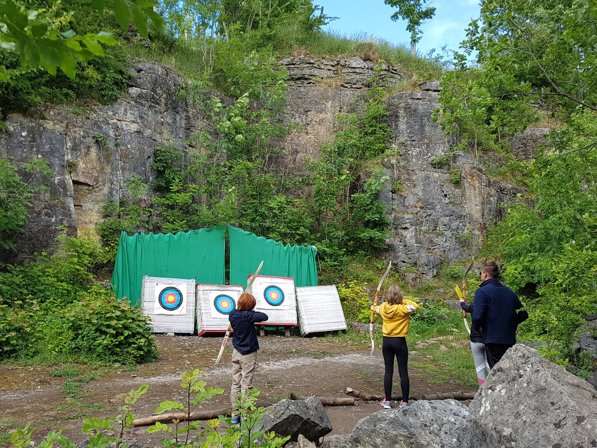 Amy_GLC's tweet photo. A spot of Archery in the Quarry this afternoon! @hartsholmeacad https://t.co/qj9LyEwVdc