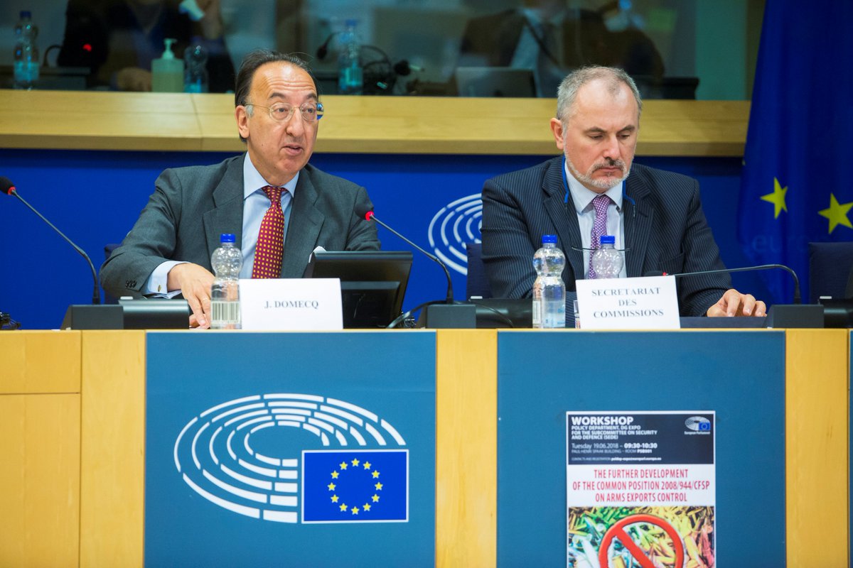 EUDefenceAgency's tweet image. #EDA #ChiefExec #Domecq participated in today's exchange of views on #EU #Maritime Security Strategy action plan #EUMSS at @EP_Defence. Highlighted need for #civmil cooperation to effectively address maritime security threats.