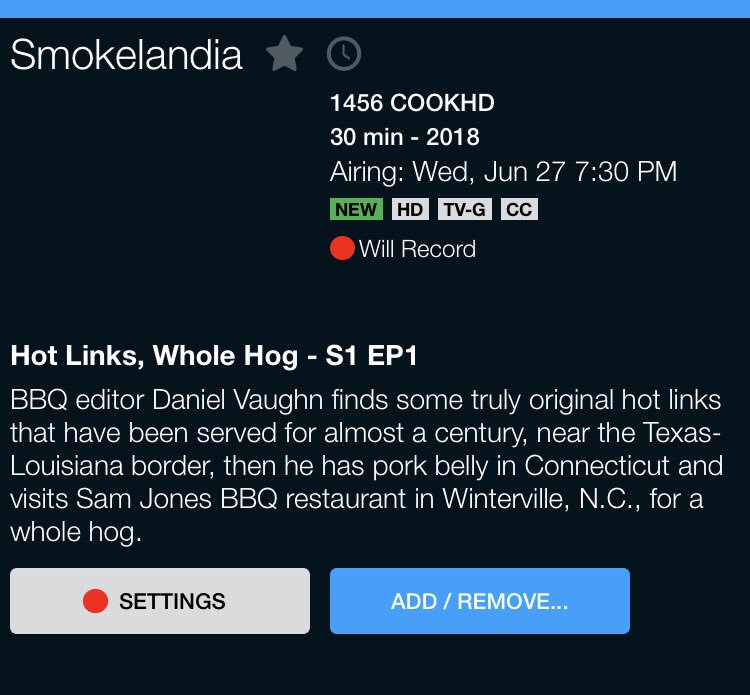 I have a BBQ show! The Cooking Channel will air the pilot for Smokelandia on June 27th at 7:30pm Central. If enough of y’all watch it they might even let me make episode 2. #smokelandia