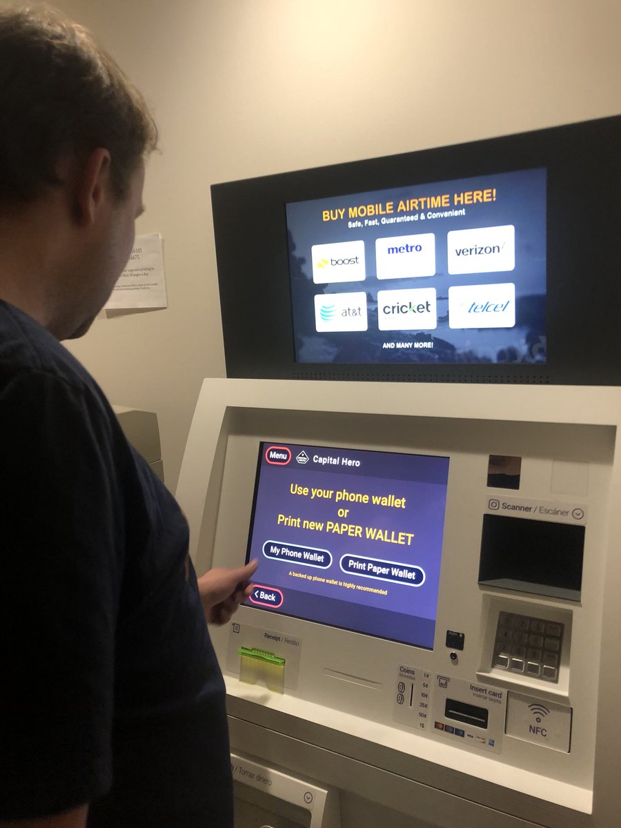 TZHammer's tweet photo. One of our community’s members was involved in the early stages of a Bitcoin Vault ATM (Vault Logic - https://t.co/lvMTot7Mx2). The machine self regulates using premium/discount logic to stock itself with cash. And you can buy $RVN. $BTC $RVN $ETH #100State #100Crypto https://t.co/2uAg3tgOrD