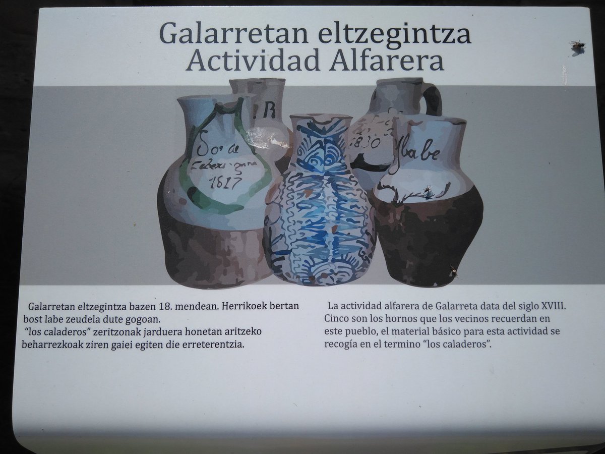 Importancia de la #alfarería en #Galarreta con hasta cinco hornos