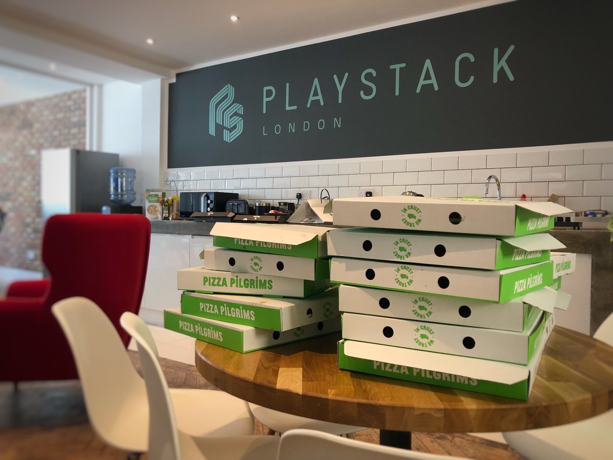 PlaystackGames's tweet photo. Is there a better way to spend a Tuesday lunchtime than with @pizzapilgrims pizzas and football?

We don't think so... https://t.co/xl0NeHuykj