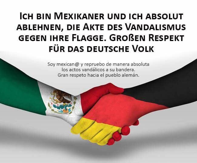 JANELMED's tweet photo. I am a Mexican and I respect your flag, Your Country and your people... 🇩🇪🇲🇽 #SorryGermany https://t.co/hcdDvfszop
