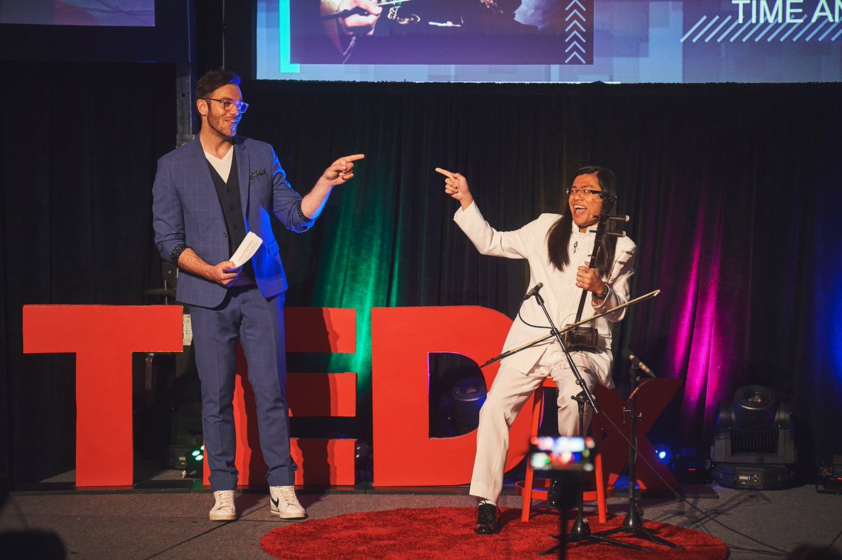 DcPresentsX's tweet photo. I took a musical trip through time and space with performer Samson Tang at @TEDxStJohns #HopeDeconstructed event at @BMWStJohns. And what a trip it was — never a dull moment with these talents! #OutsideTheDesignHouse #IdeasWorthSharing https://t.co/IS0OS9y1NO