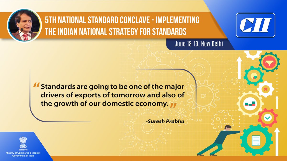 sureshpprabhu's tweet photo. #StandardsConclave2018 https://t.co/KVCCK8s0a9