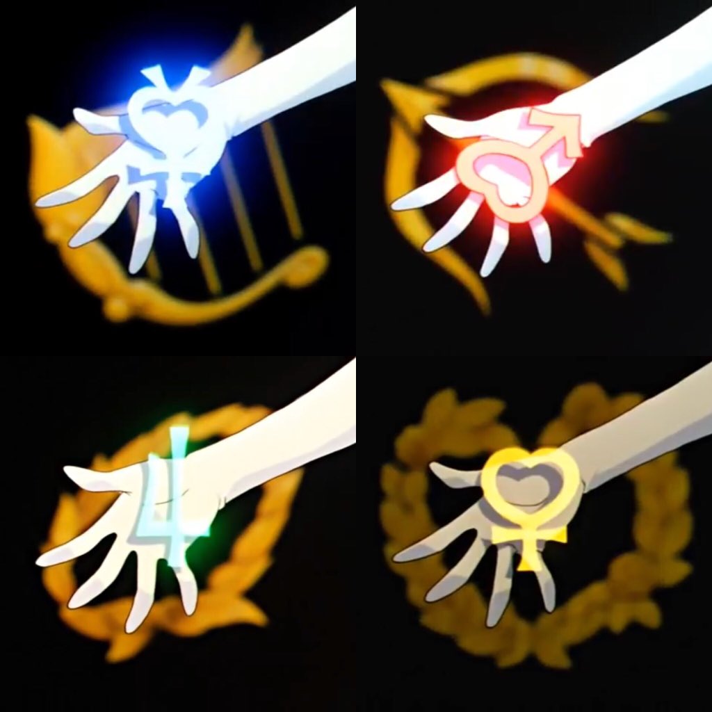 Sailor Guardians symbols.