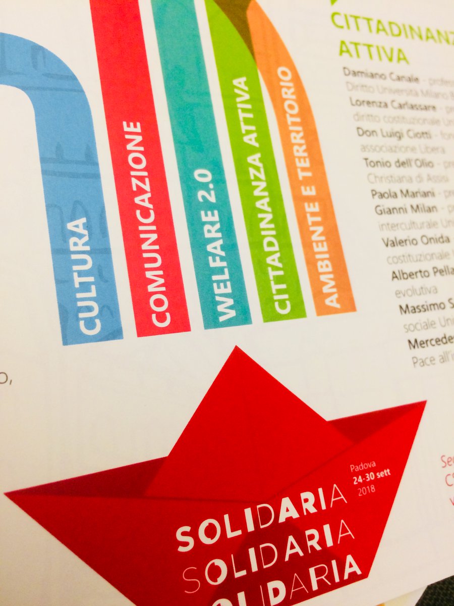 #CambiamentoClimatico #Costituzione #Impegno #Sport #TerzoSettore #Architettura #Alpinismo #Fotografia #Migrazioni tutto in una settimana!
<a href="/CSVpadova/">CSV Padova</a> <a href="/mattinodipadova/">il mattino di Padova</a>