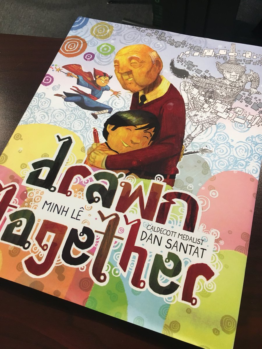 JenVincentTech's tweet image. Just booktalked Drawn Together by @bottomshelfbks and @dsantat to #csmstigers ELA teachers during our writer’s workshop pd today. ❤️❤️❤️#d75learns