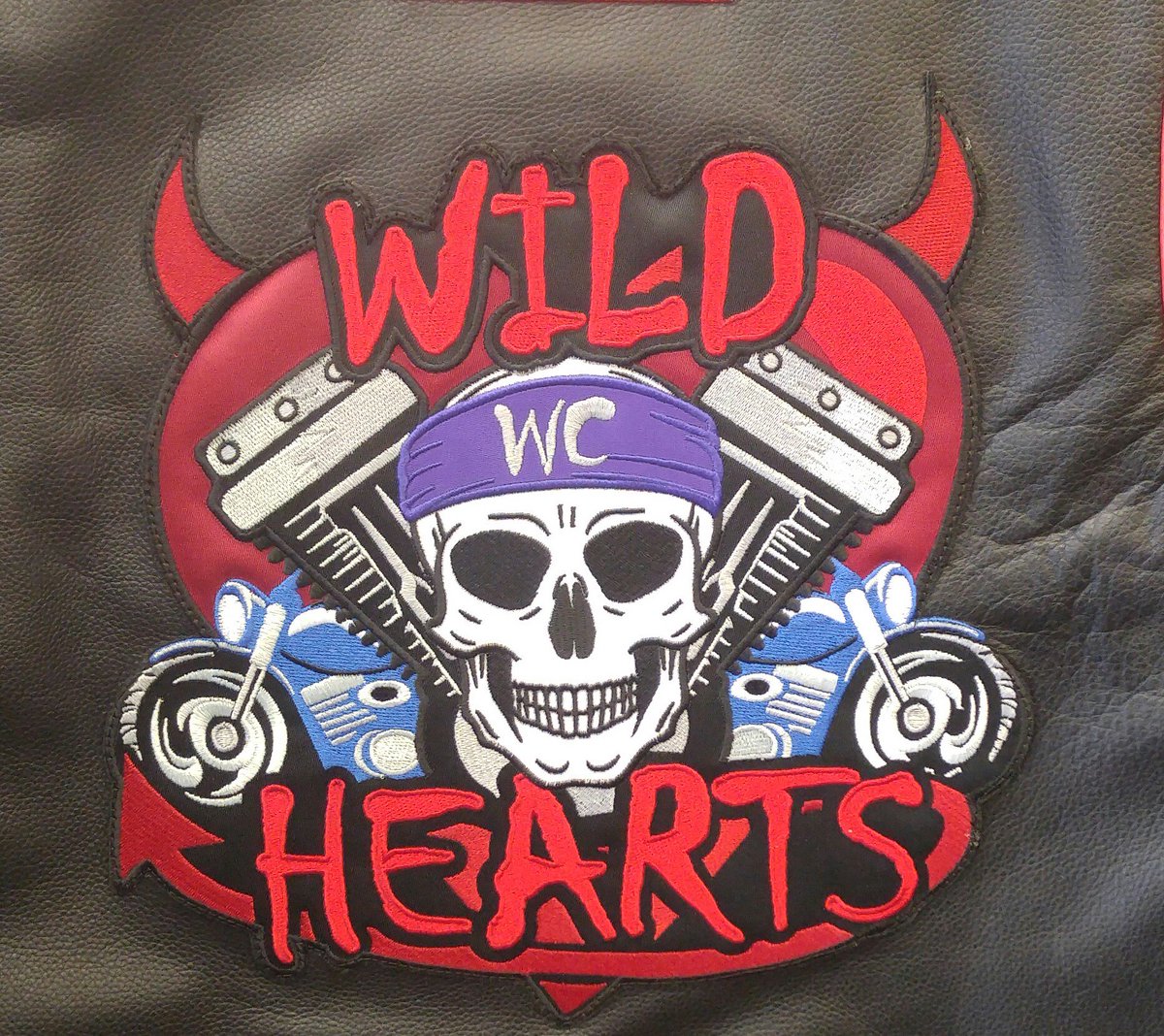 WildHeartsWC's tweet photo. Our patch is done and on our vests. You're welcome world! @pink #wildhearts #wildheartswc #Yamaha #WHWC #support238 #Honda #bikerchicks #5strong #sisterson2wheels #sistersforlife @blaez https://t.co/CBTmpGPaFl