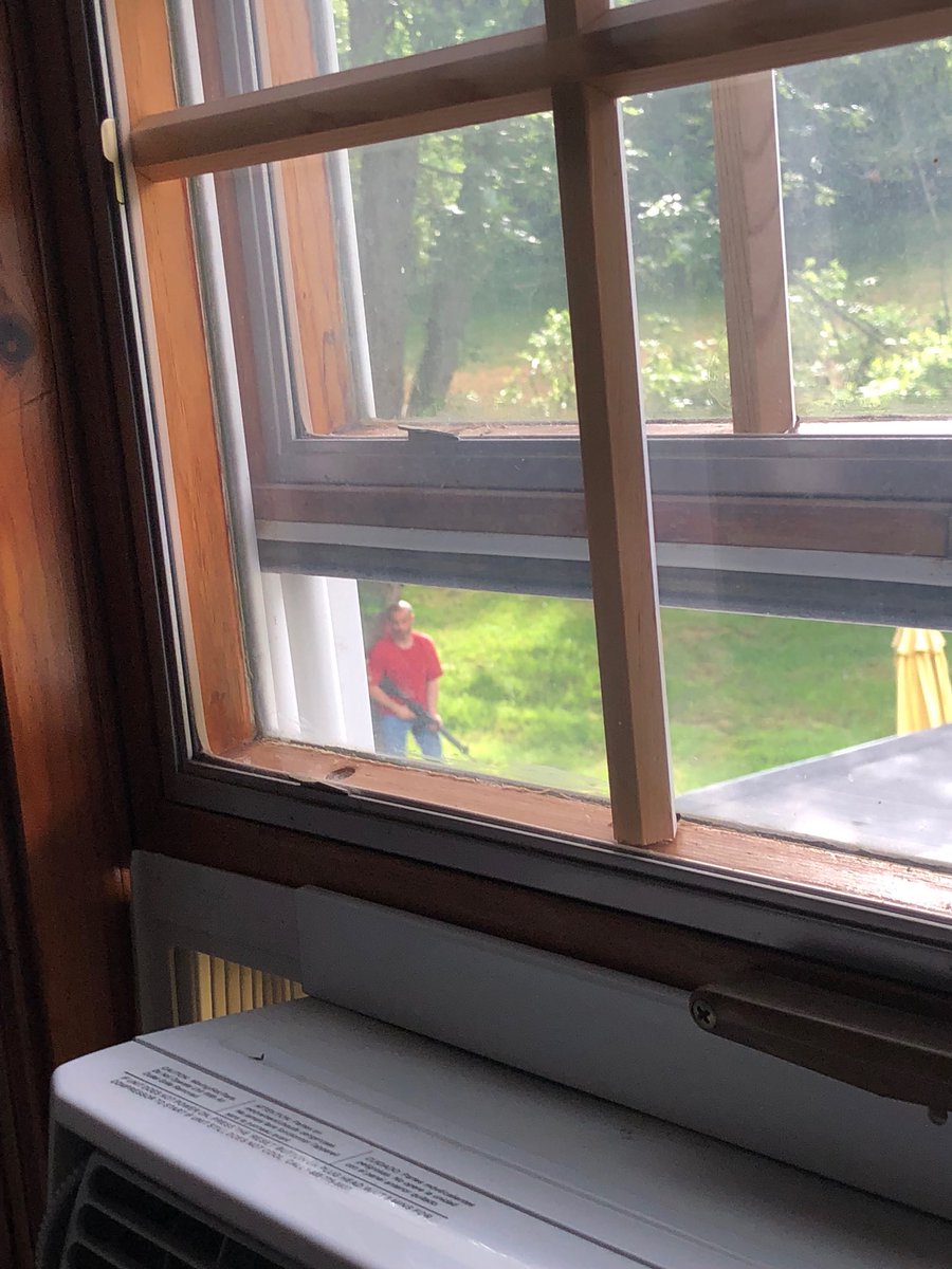 JimHamill's tweet image. Troopers confirm this was the man with a rifle in his neighbor’s yard this morning on Route 348 near Hamlin. He’s been taken to the hospital for mental health evaluation and may be charged depending on the investigation. No one hurt. No shots fired. @WNEP