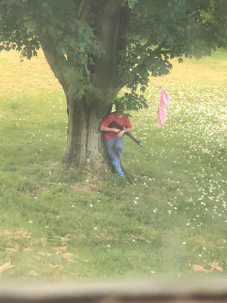 JimHamill's tweet image. Troopers confirm this was the man with a rifle in his neighbor’s yard this morning on Route 348 near Hamlin. He’s been taken to the hospital for mental health evaluation and may be charged depending on the investigation. No one hurt. No shots fired. @WNEP