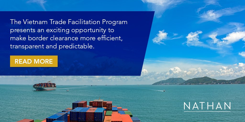 Read more on the <a href="/USAID/">USAID</a> Trade Facilitation Program in #Vietnam lead by <a href="/Nathan_Inc/">Nathan, a Cadmus Company</a>, helping Vietnam implement a risk-based approach to border clearance. #customs <a href="/USAIDVietnam/">USAID Vietnam</a> #trade nthn.is/in-vietnam
