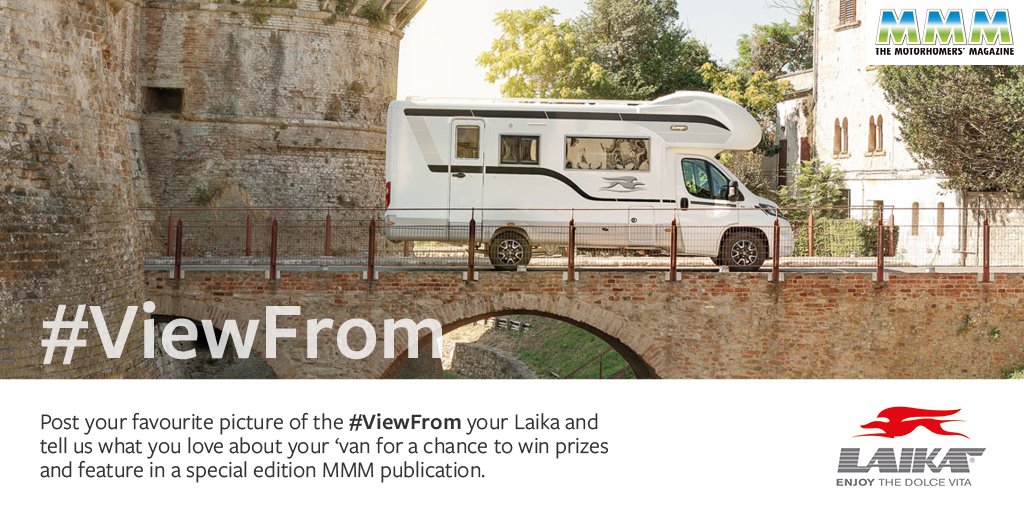 MMM_Magazine's tweet image. We've teamed up with @LaikaUK! 

Post your fav picture on Laika's page of the #ViewFrom your Laika and tell us what you love about your ‘van for a chance to win prizes and feature in a special edition MMM publication.