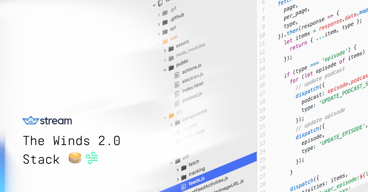 Awesome to see Winds on <a href="/StackShare/">StackShare</a>! Read all about How <a href="/GetStream_io/">Stream</a> built a modern RSS reader w/ #JavaScript at stackshare.io/stream/how-str… 🥞 🥞 🥞 🥞 🥞