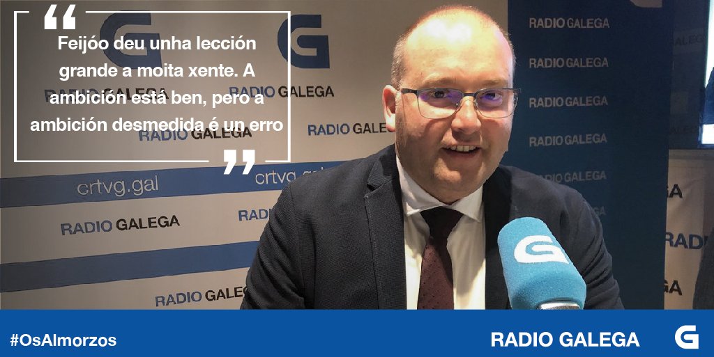 RadioGalega's tweet photo. #OsAlmorzos | Estivo no @GxDRadioGalega o secretario xeral do @ppdegalicia, @Mtelladof. Volve escoitar a súa intervención na nosa web. #EscoitaAGalega
👉 https://t.co/cRn9hR368O https://t.co/fXee9qaqSV