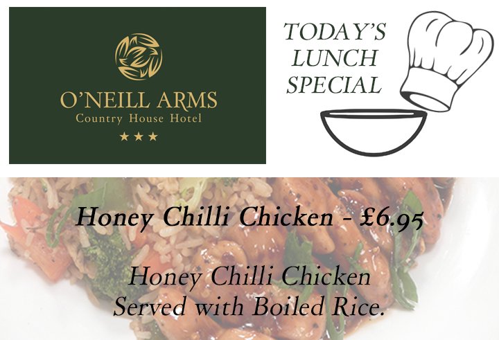 Honey Chilli Chicken - £6.95
Honey Chilli Chicken, served with Boiled Rice.