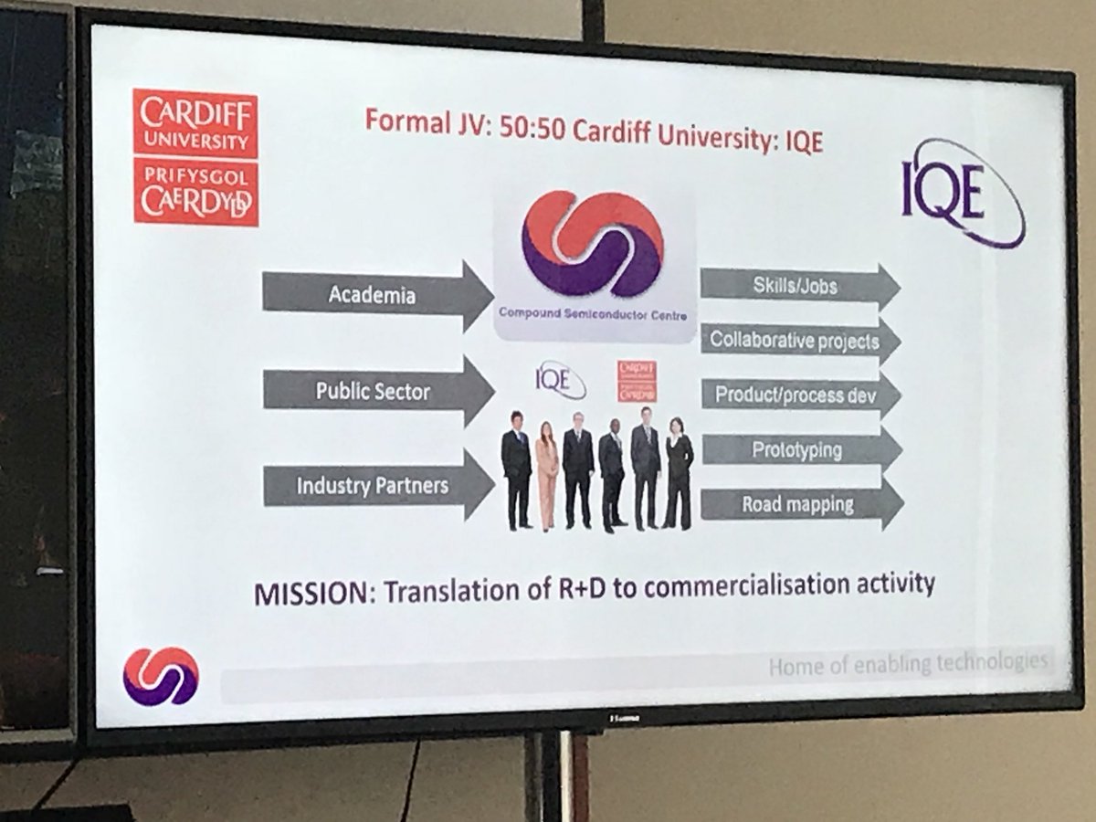 cs_centre's tweet image. Dr Wyn Meredith explains where The Compound Semiconductor Centre sits in the joint venture between @cardiffuni &amp;amp; @IQEplc 
#Csconnected #wfoi