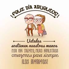 Buenos días!
A los abuelos de mi TL, feliz día! 
A mis abuelos cuyo perfume permanece en mi, gracias, están ahí aunque no los veo! 
A los que aún los tienen,quiéranlos y “aprovéchenlos”, son un tesoro....