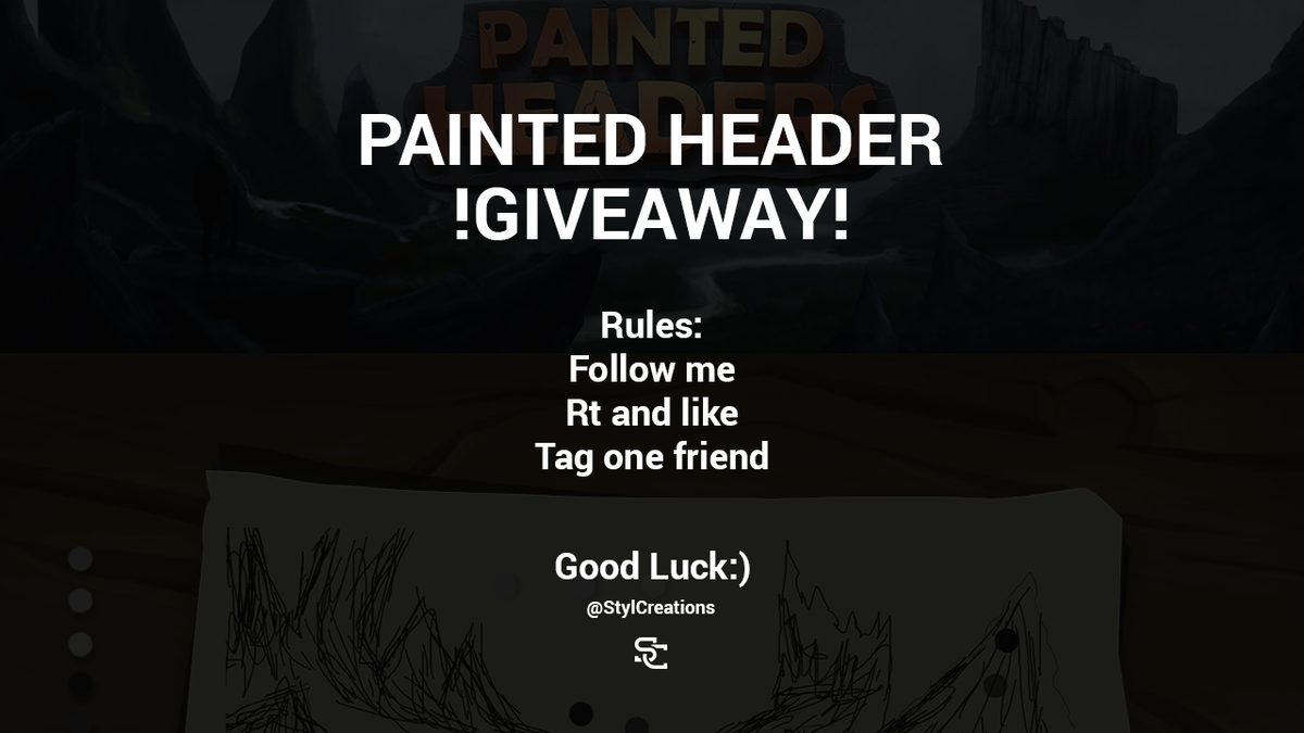 MikaeliFX's tweet photo. Painted twitter header giveaway!✍️
Rules:
Must be following me
Like and rt
Tag a friend!
Good Luck:) https://t.co/vgpbzUR0f8