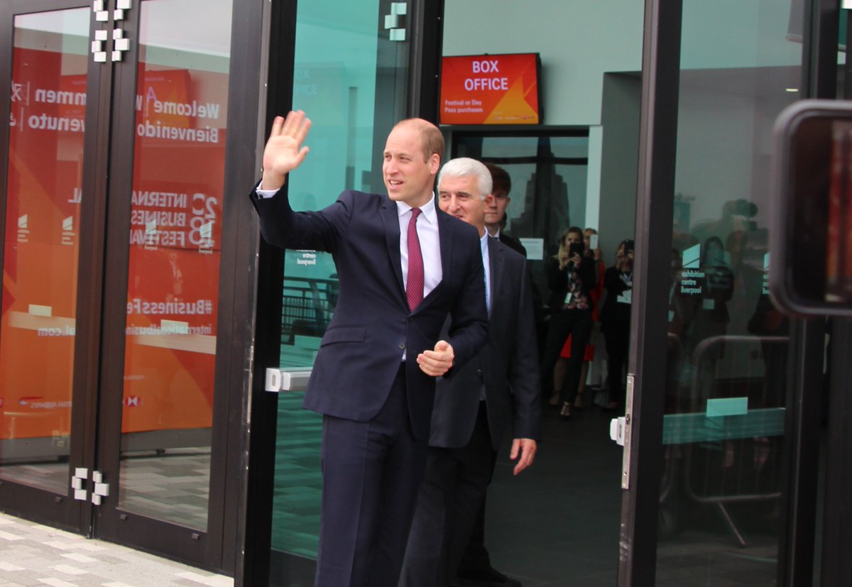 yourECL's tweet photo. We're delighted to welcome The Duke of Cambridge, Prince William to our venue today, visiting @TheBusinessFest. https://t.co/PA2OhYpoai