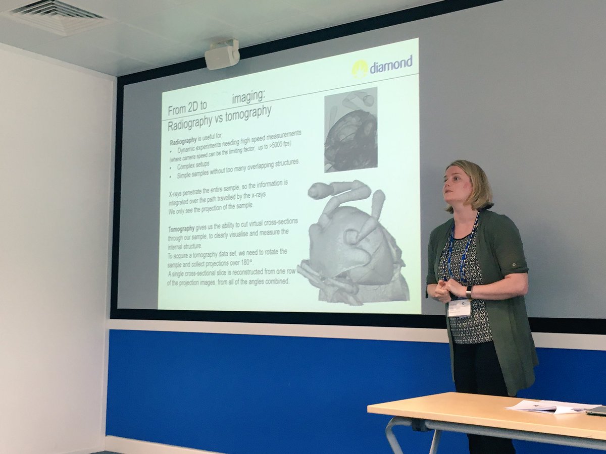 RSC_FSTG's tweet photo. #cc4sf with @DiamondILO hearing about x-ray imaging @DiamondLightSou along with scattering and spectroscopy for #formulation https://t.co/IIOdG63IAu